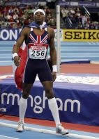 Phillips Idowu. European Indoor Champion 2007 (Birmingham) at triple jump