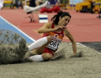 Carlota Castrejana (SPA). European Indoor Champion 2007 at triple jump