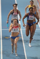 Kseniya Zadorina. European indoor Champion 2011 in 4x400m 
