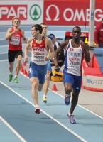 Dmitriy Buryak. 4th at European Indoor Championships 2011 (Paris) at 400m 
