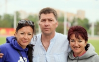 Yuliya Chermoshanskaya. With mother and father