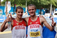 Valeriy Borchin. World Champion 2011 (Daegu) at walk 20km. With Vladimir Kanaykin