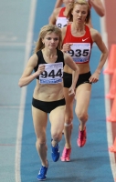 Russian Indoor Championships 2012. Final at 3000m. Kristina Khaleyeva and Olga Golovkina