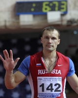 Russian Indoor Championships 2012. Bronze medallist Mikhail Yegorychev