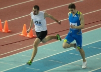 Russian Indoor Championships 2012. Heat at 200m. Valentin Narezhniy and Nikolay Terentyev