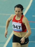 Russian Indoor Championships 2012. Winner at 400m. Aleksandra Fedoriva