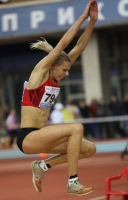 Russian Indoor Championships 2012. Bronze long jump indoor medallist is Tatyana Chernova