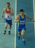 Russian Indoor Championships 2012. Final at 400m. Valentin Kruglyakov, Maksim Aleksandrenko