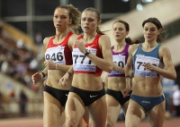 Russian Indoor Championships 2012. Final at 800m. Yelena Kofanova, Yuliya Rusanova, Yekaterina Kupina