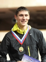 Russian Indoor Championships 2012. Winner at 400m indoor medallist is Pavel Trenikhin
