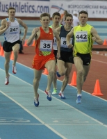 Russian Indoor Championships 2012. Final at 1500m. Artyem Syemyshkin and Aleksandr Krivchonkov