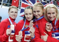 Kseniya Ustalova. Bronze at World Ondoor Championships 2012 (Istanbul) at 4x400m