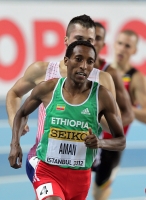 Mohammed Aman. 800 m World Indoor Champion 2012 (Istanbul)