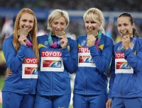 Mariya Ryemyen. 4 x 100 m World Champs Bronze Medallist, Daegu 2011

