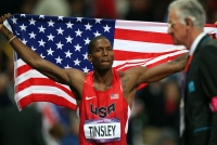 Michael Tinsley. 400 m hurdles Olympic Silver Medallist 2012 
