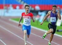 Russian Championships 2012. 100 Metres Final. Winner Mikhail Idrisov