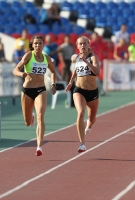 Russian Championships 2012. 400m Final. Anastasiya Kapachinskaya and Kseniya Vdovina
