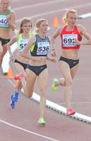 Russian Championships 2012. 1500m. Yelena Soboleva, Natalya Yevdokimova and Kristina Khaleyeva