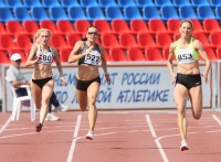 Russian Championships 2012. 200m. Yulua Chermoshanskaya, Natalya Rusakova, Yekaterina Lapina