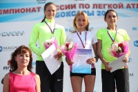 Russian Championships 2012. 5000m Russian Champion Yuliya Vasilyeva, Silver Yelena Nagovitsyna. Bronza Natalya Puchkova. Svetlana Zakharova