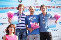 Russian Championships 2012. 5000m Russian Champion Andrey Safronov, Silver Stepan Kiselev. Bronza Oleg Grigoryev. Svetlana Zakharova