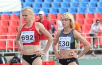Russian Championships 2012. 1500m Final. Natalya Yevdokimova and Yekaterina Martynova