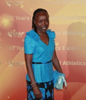 Tegla Loroupe, Kenya. Red Carpet arrival at the IAAF Centenary Gala Show