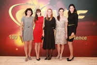 Tatyna Lysenko. Barselona, Spain. IAAF Centenary Gala Show. With Yelena Lashmanova, Tatyana Lebedeva, Yuliya Zaripova, Yelena Isinbayeva