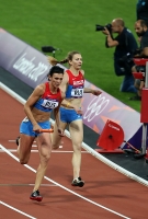 Tatyna Firova. Olympic Silver Medalist in 4x400m 2012, London. With Natalya Antyukh