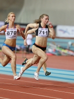National Indoor Championships 2013 (Day 1). 60 Metres Semifinal. Yuliya Kashina and Viktoriya Yarushkina