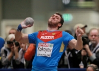 European Indoor Championships 2013. Göteborg, SWE. 28 February. Shot Put. Qualification. Valeriy Kokoyev 	 