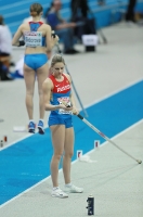 European Indoor Championships 2013. Göteborg, SWE. 2 March. Pole vault. Angelina Zhuk-Krasnova, RUS