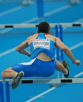 European Indoor Championships 2013. Göteborg, SWE. 3 March. Heptathlon. 60m Hurdles. Ilya Shkurenyov, RUS