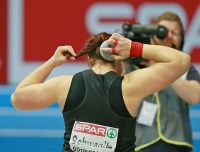 European Indoor Championships 2013. Göteborg, SWE. 3 March. Shot Put Champion is Christina Schwanitz