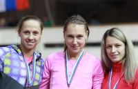 Kseniya Zadorina. Russian Indoor Championships 2013. With Kseniya Ustalova and Olga Tovarnova 
