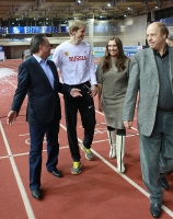 Svetlana Masterkova. With Vitaliy Mutko, Aleksandr Polinskim and Andrey Silnov