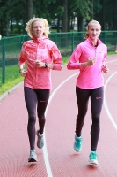 Yelena Soboleva. With Yekaterina Poistogova