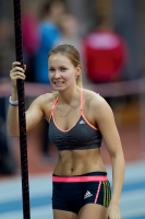 Russian Indoor Championships 2014, Moscow, RUS. 1 Day. Pole Vault Bronza Medallist Alyena Lutkovskaya