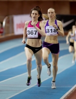 Russian Indoor Championships 2014, Moscow, RUS. 1 Day. 800m. Irina Marachyeva ( 367), Yelena Kobeleva ( 318)