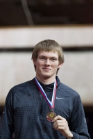 Russian Indoor Championships 2014, Moscow, RUS. 2 Day. High Jump U23 Bronza Vadim Vrublyevskiy 