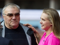 Kseniya Ryzhova. With coach Valentin Maslakov