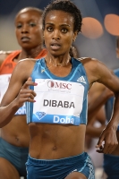 Genzebe Dibaba. Doha, Qatar