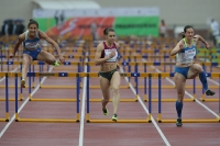 Znamensky Memorial 2014. 100 Metres Hurdles. Yekaterina Gubina, Alina Talay (BLR), Svetlana Topilina