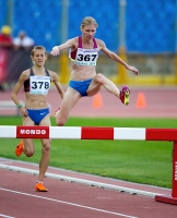 Russian Championships 2014, Kazan. Day 1. 3000m steep. Natalya Aristarkhova ( 367), Yekaterina Sokolenko ( 378)