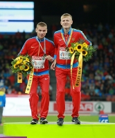 Aleksandr Ivanov (walk). Silver European Championships 2014. With Denis Strelkov