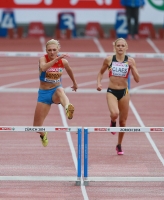 European Athletics Championships 2014 /Zurich, SUI. Day 2. 400m Hurdles Women Qualifying Rounds. Irina Davydova
