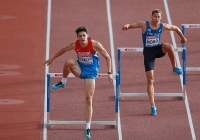 European Athletics Championships 2014 /Zurich, SUI. Day 2. 400m Hurdles Men Semifinals. Timofey Chalyi