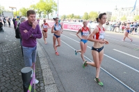 European Athletics Championships 2014 /Zurich, SUI. Day 3. 20km Race Walk Women Final. Elmira ALEMBEKOVA and Viktor Chyegin
