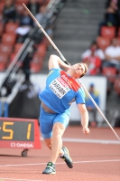 European Athletics Championships 2014 /Zurich, SUI. Day 3. Javelin Throw Men Qualifying Rounds. Dmitriy Tarabin