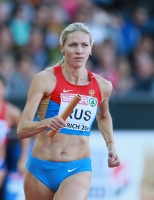 European Athletics Championships 2014 /Zurich, SUI. Day 5. 4 x 400m Relay Women Qualifying Round. Tatyana Veshkurova